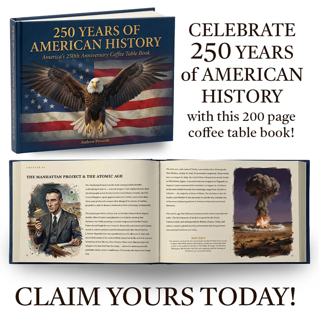 250 Years of American History: America's 250th Anniversary Coffee Table Book (200 Pages) Proud Patriots
