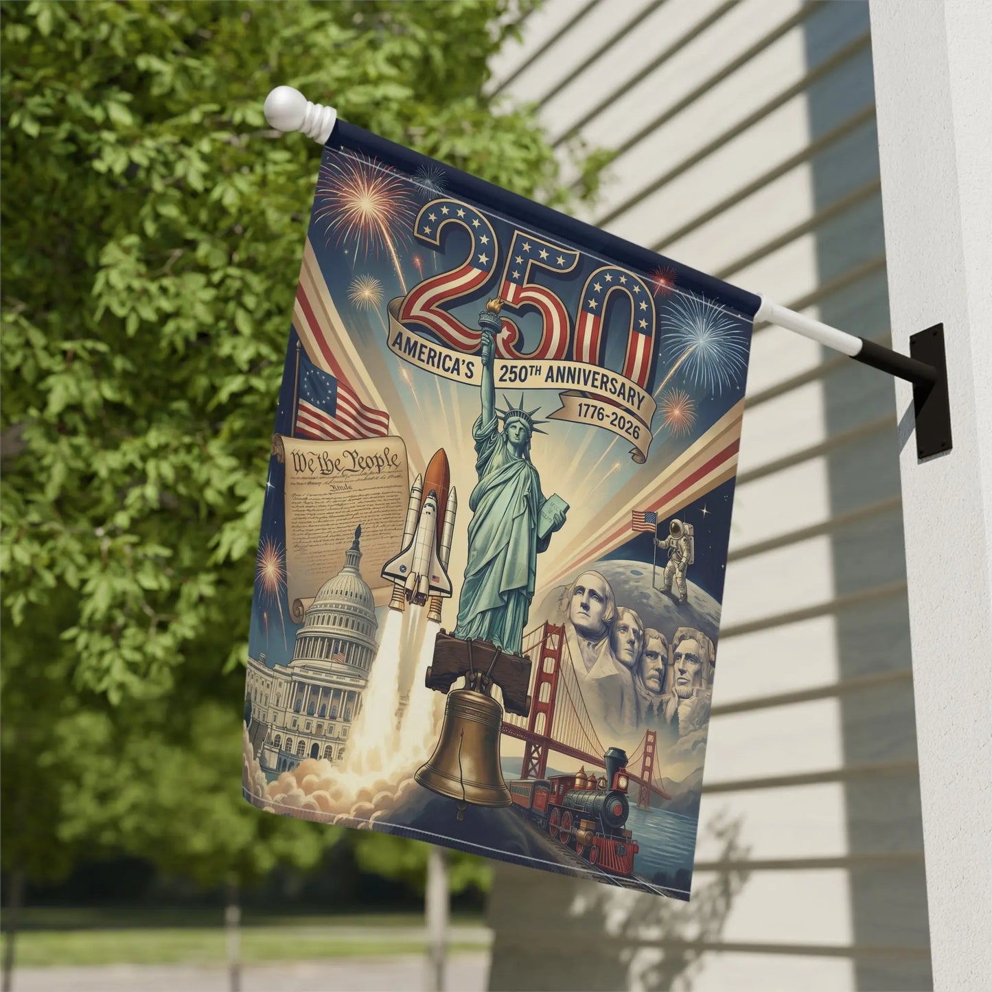 America's 250th Anniversary Garden Flag & House Banner Proud Patriots