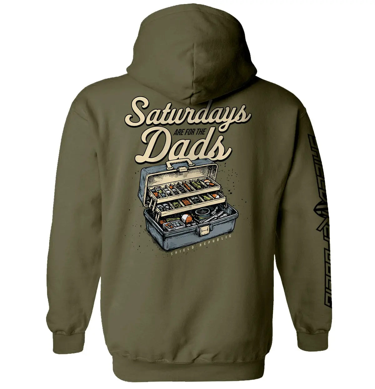 Saturdays Are For The Dads Tackle Box Shield Republic