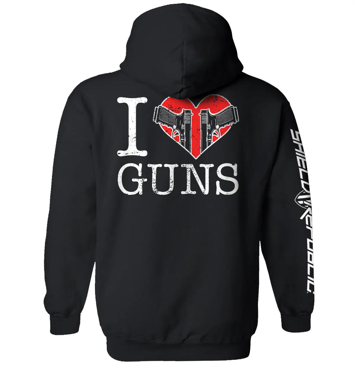 I Love Guns Shield Republic