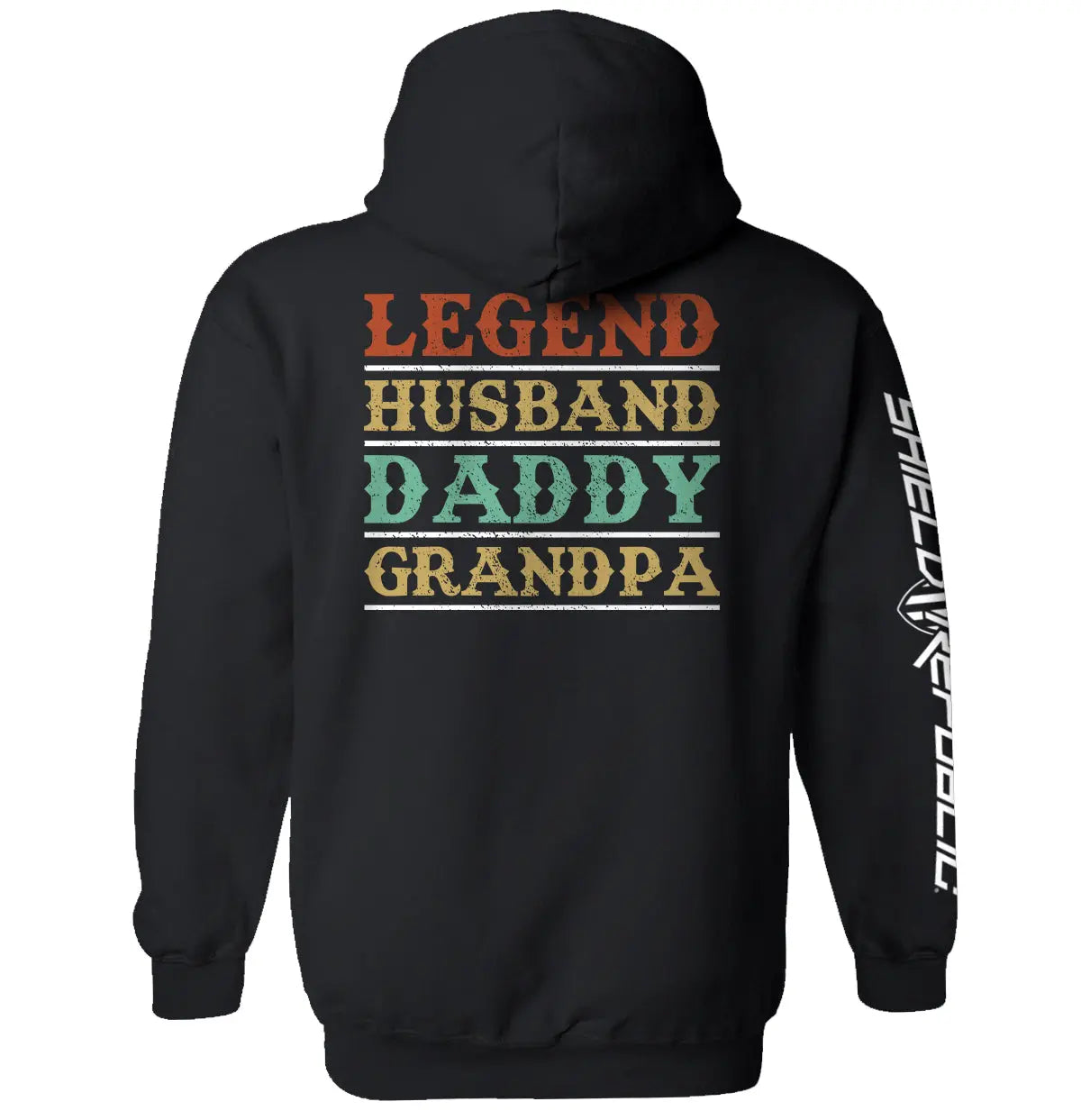 Legend Husband Daddy Grandpa Shield Republic