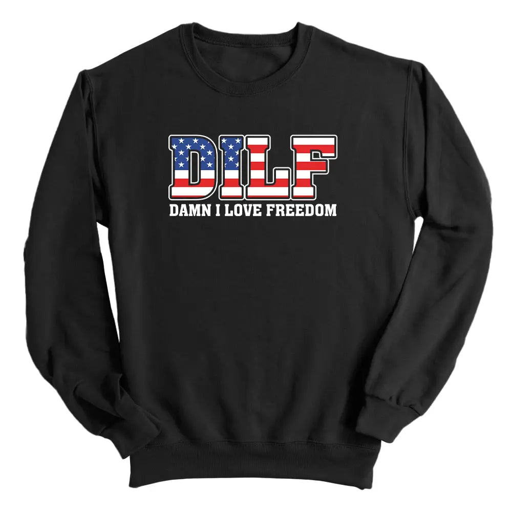 Damn I Love Freedom (Front) Shield Republic