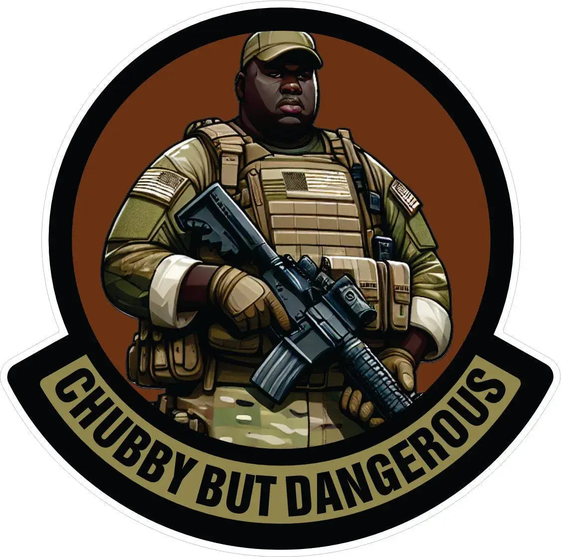 Sticker - 'Big Al' - Chubby But Dangerous - OCP 3.5" Sticker Tactical Gear Junkie