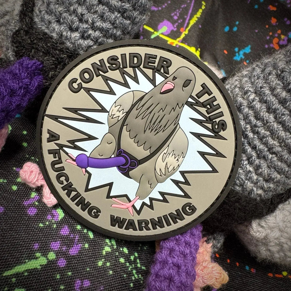 Consider This A Fucking Warning - Pigeon - 3.5" PVC Patch Tactical Gear Junkie