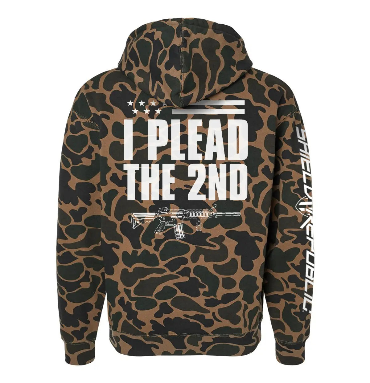 I Plead The 2nd (Back Print) Shield Republic