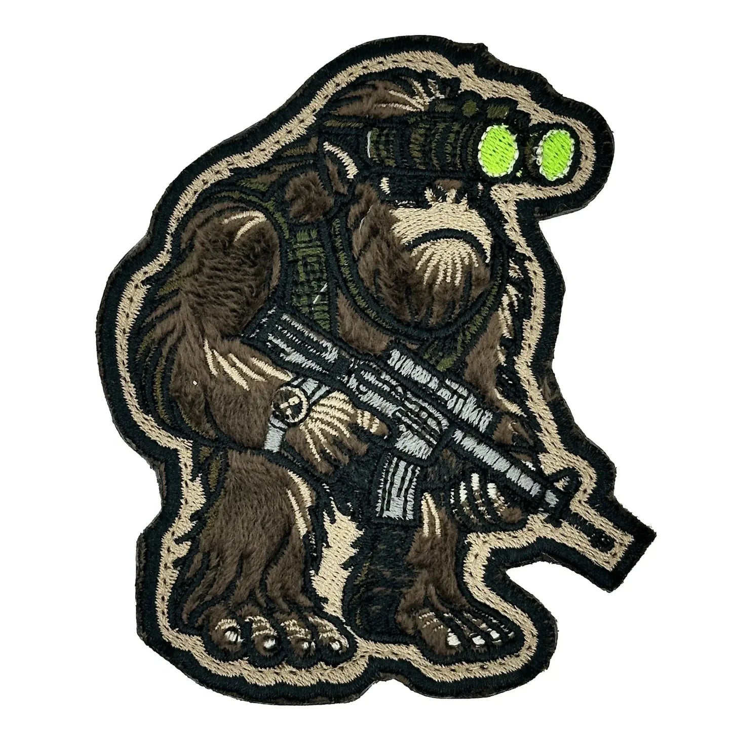 Fuzzy Nod Squatch Embroidered Patch - 4 inch - Made in the USA Tactical Gear Junkie