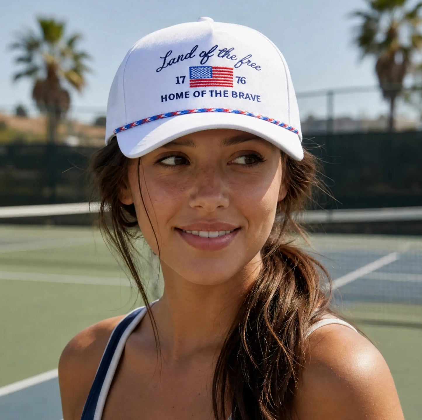 Land Of The Free Hat Shield Republic