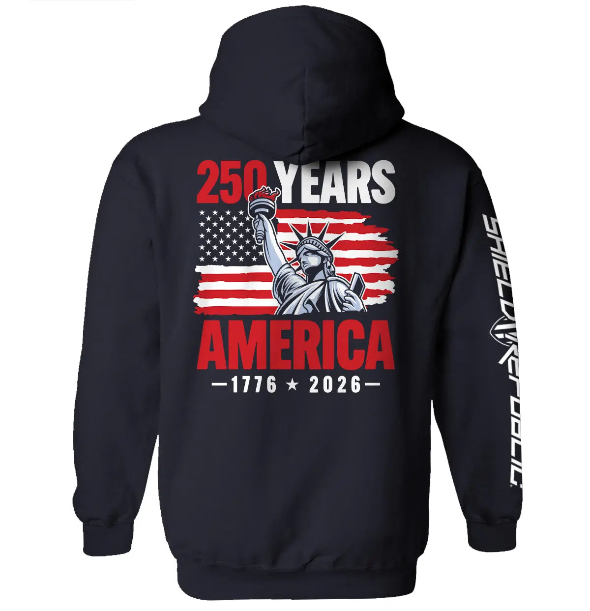 250 Years Statue of Liberty Shield Republic