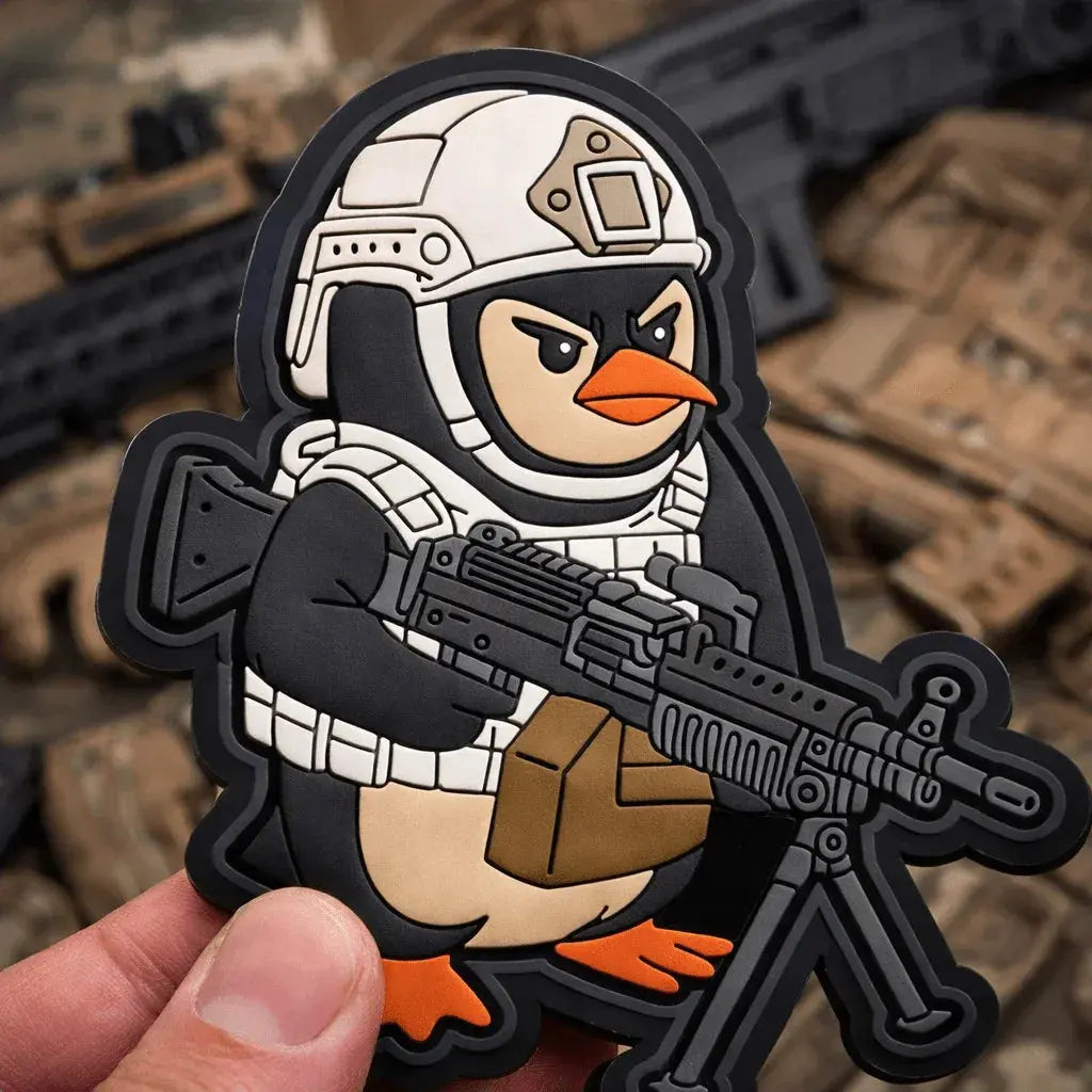 Tuxedo of Violence - Penguin - 3.5" PVC Patch - White Gear Tactical Gear Junkie