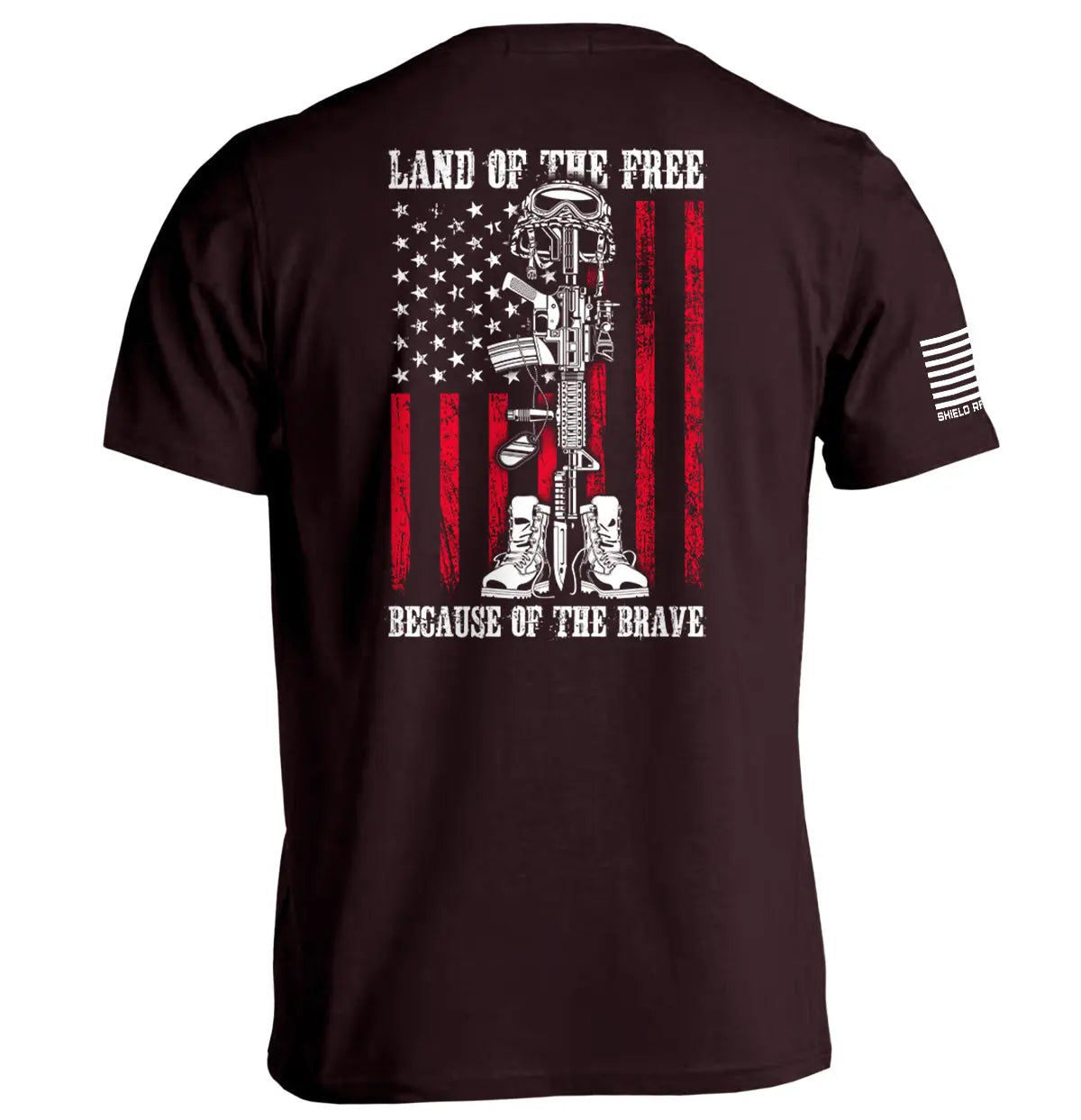 Land of the Free because of the Brave Shield Republic