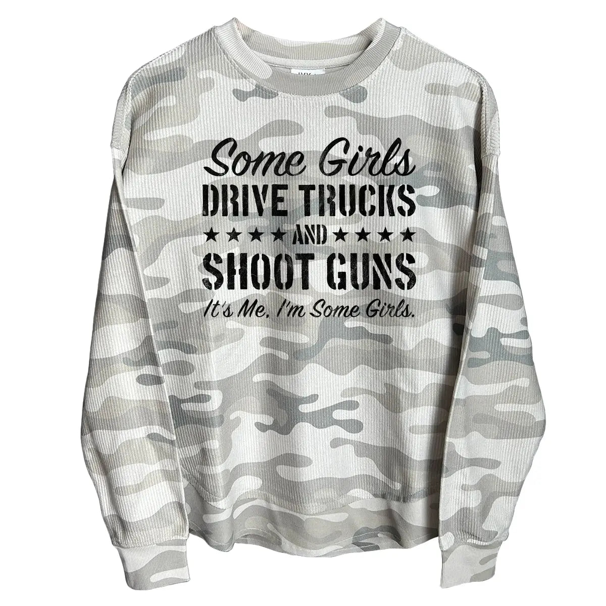 Some Girls Drive Trucks and Shoot Guns (Front) Corded Poncho Shield Republic