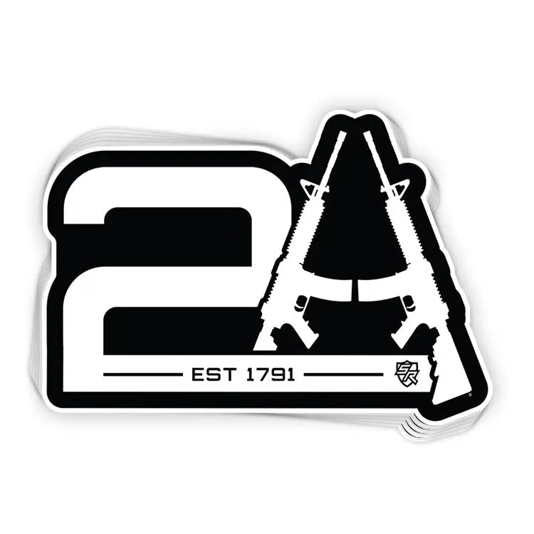 2A Est 1791 Decal Shield Republic