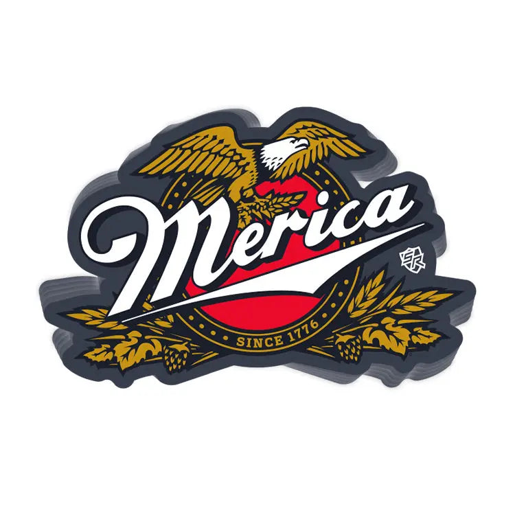 Merica Genuine Draft Decal Shield Republic