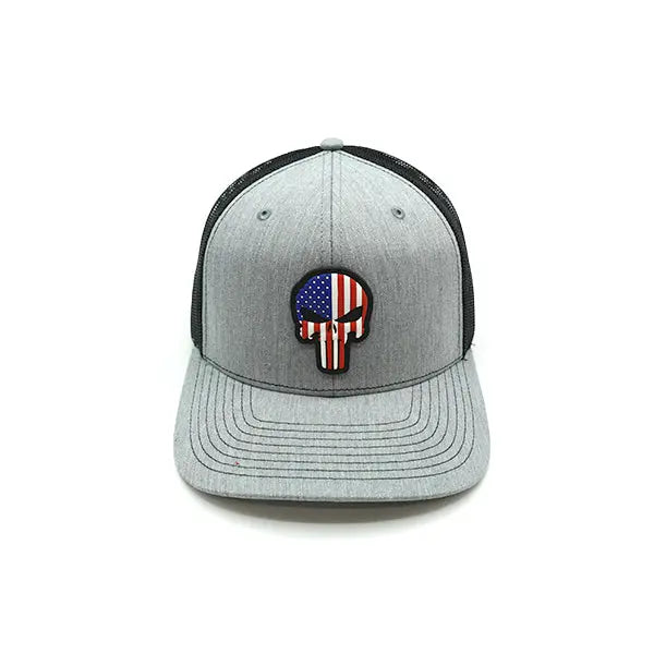 USA Punisher PVC Patch Hat Shield Republic