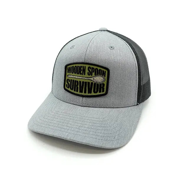 Wooden Spoon Survivor Woven Patch Hat Shield Republic