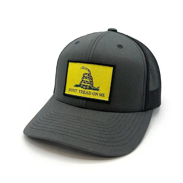 Gadsden Flag Woven Patch Hat Shield Republic