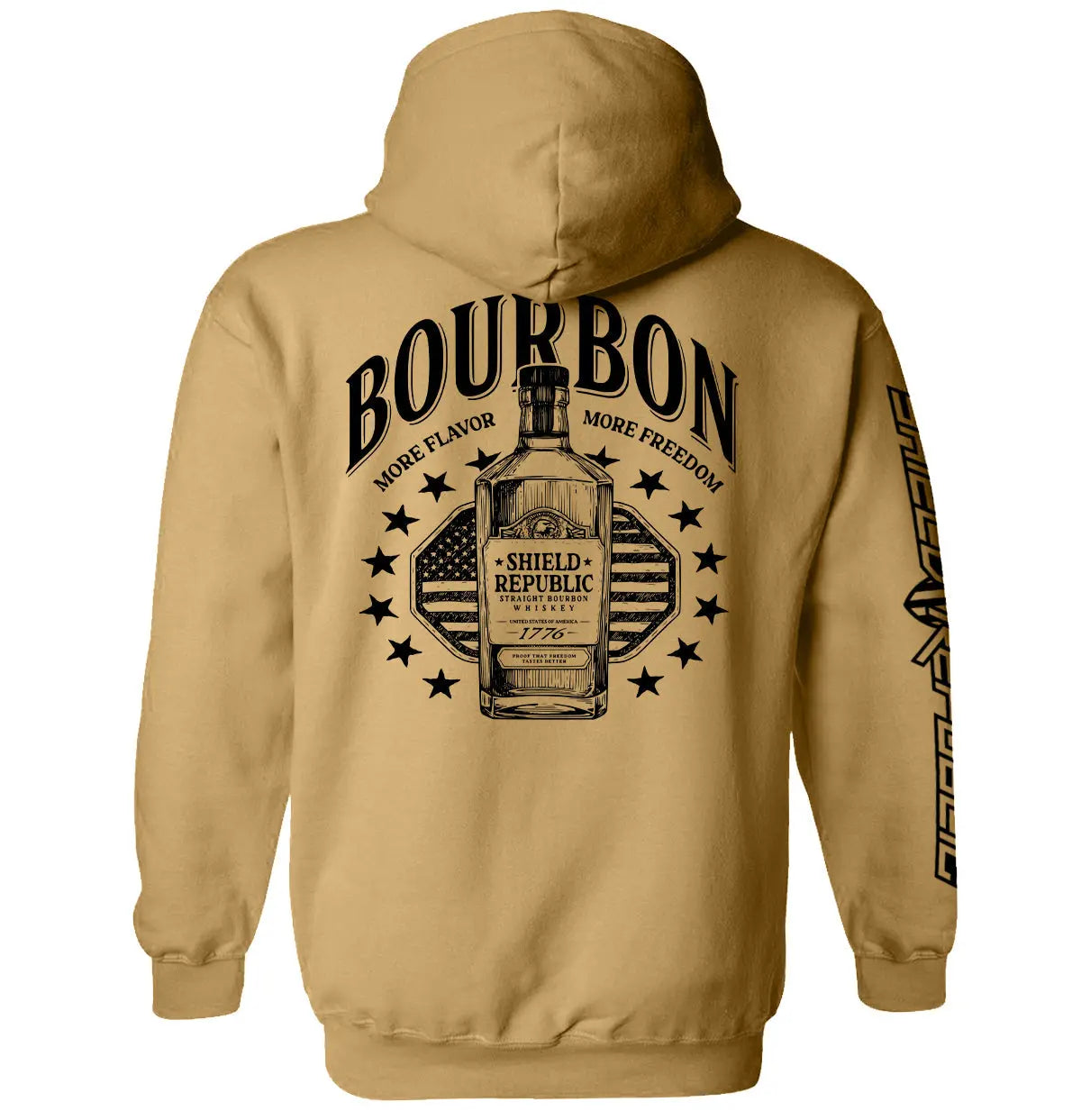 Bourbon More Flavor More Freedom Shield Republic