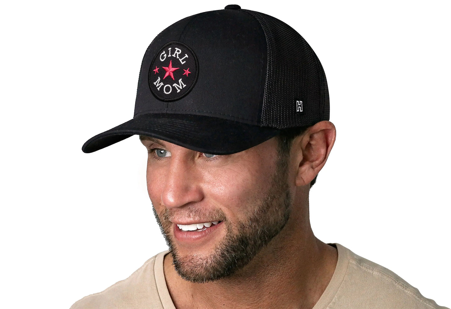 Girl Mom Trucker Hat | Black Snapback Haka Hat