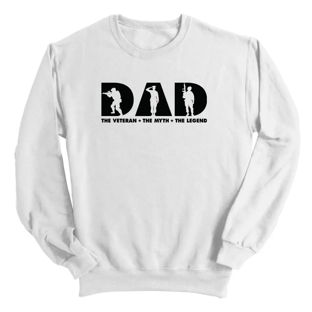 Dad The Veteran The Myth The Legend (Front) Shield Republic
