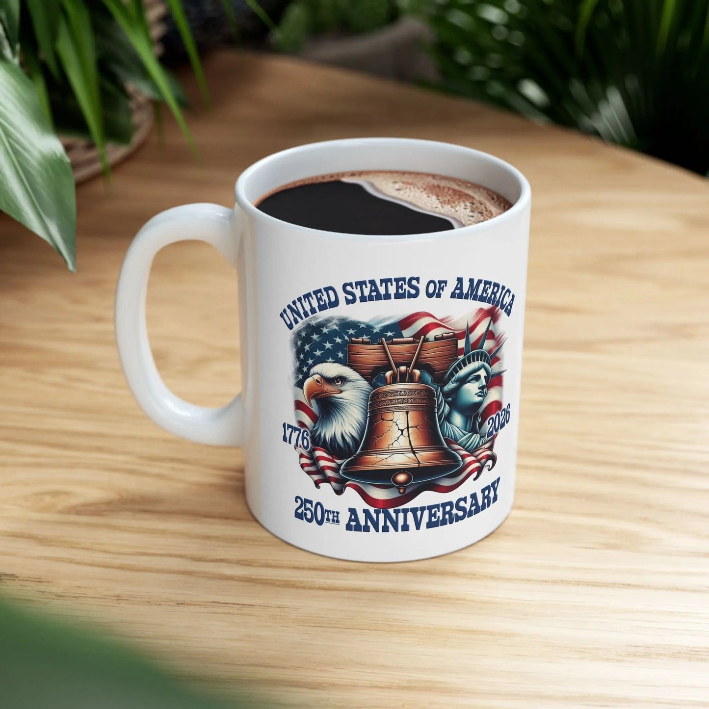America 250th Anniversary Custom Mug – 1776–2026 Edition PatriotDepot.com