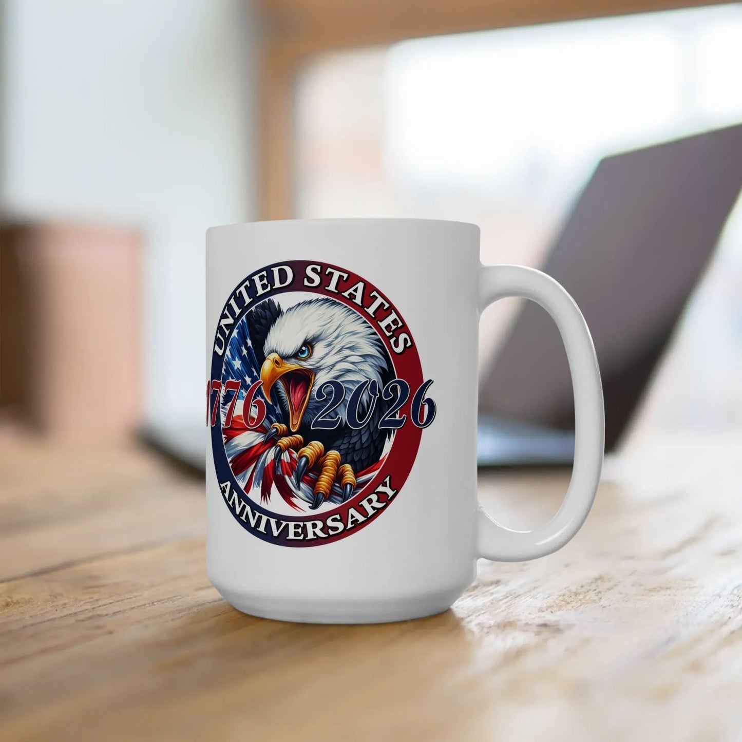America 250th Anniversary Patriotic Eagle Mug – 1776-2026 Edition PatriotDepot.com