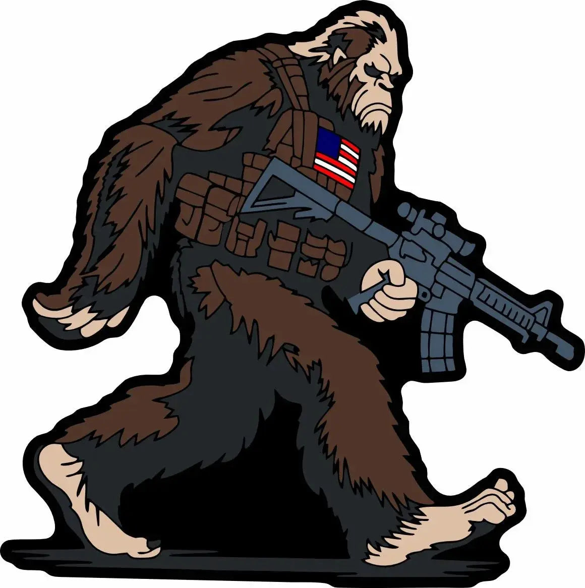 STICKER - Tactical Bigfoot - 4" Tactical Gear Junkie