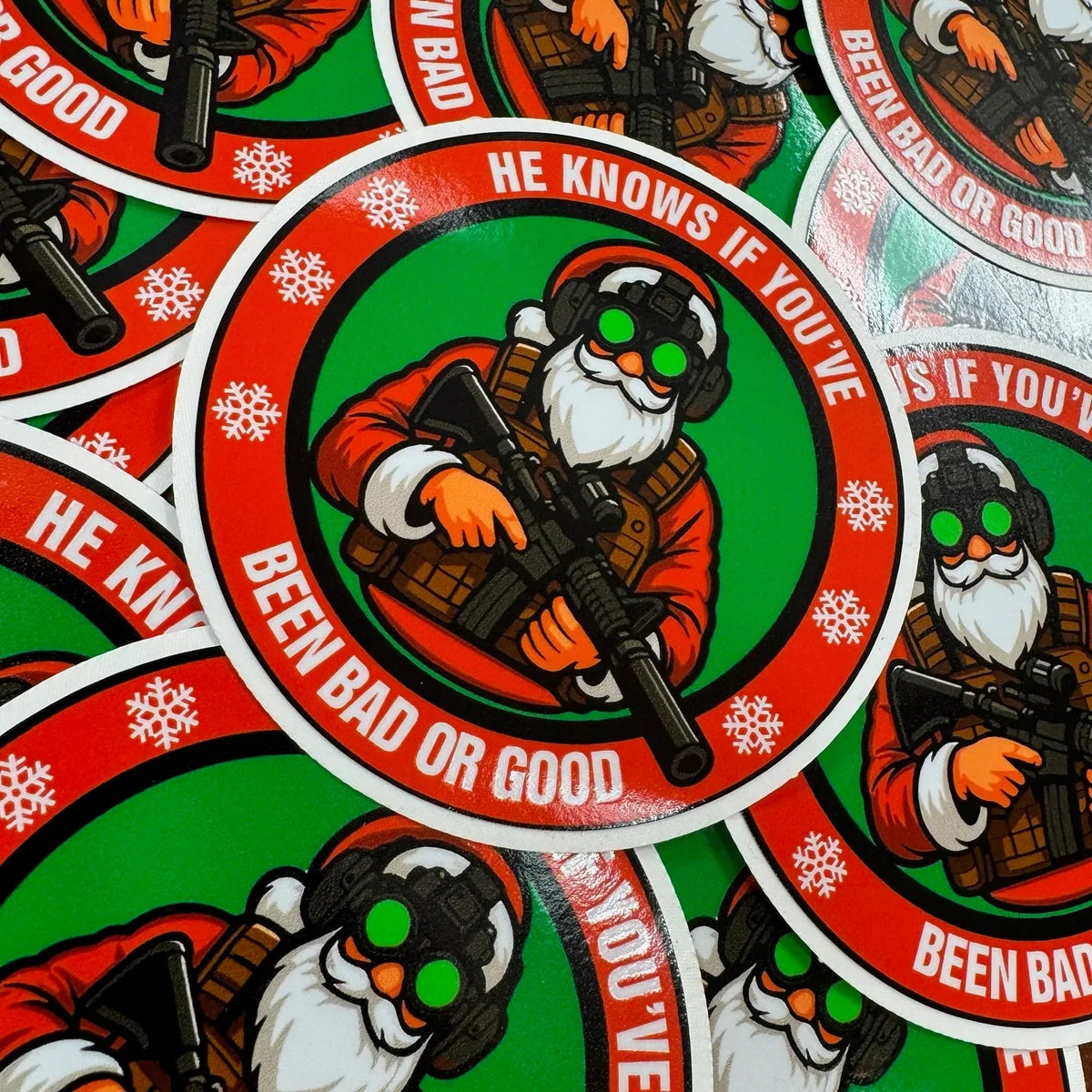 December 2025 POTM - He Knows If You've Been Bad Or Good - 3.75" - Sticker