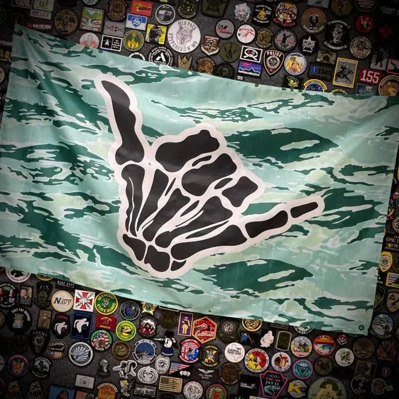 Hang Ten - 3'x5' - Wall Banner - Mint Tiger Strip Tactical Gear Junkie