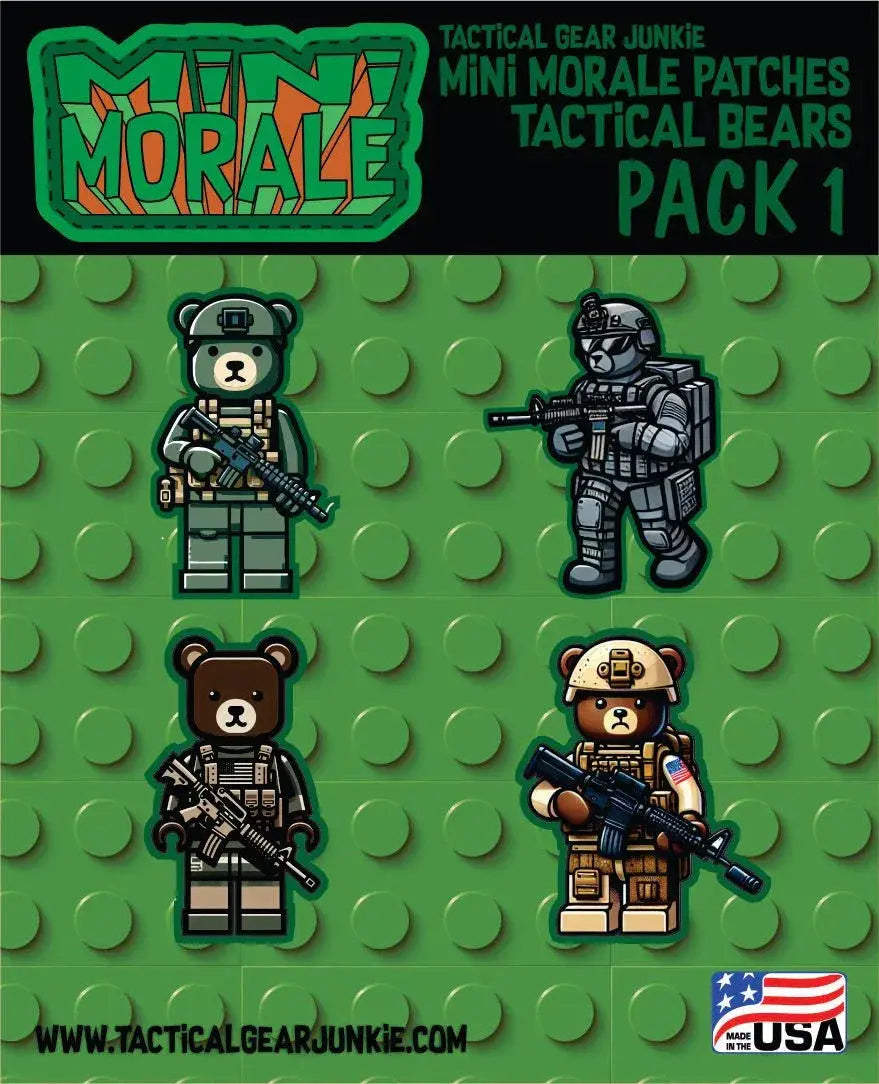 Mini Morale - Tactical Bears - Block Style - Pack 1 Tactical Gear Junkie