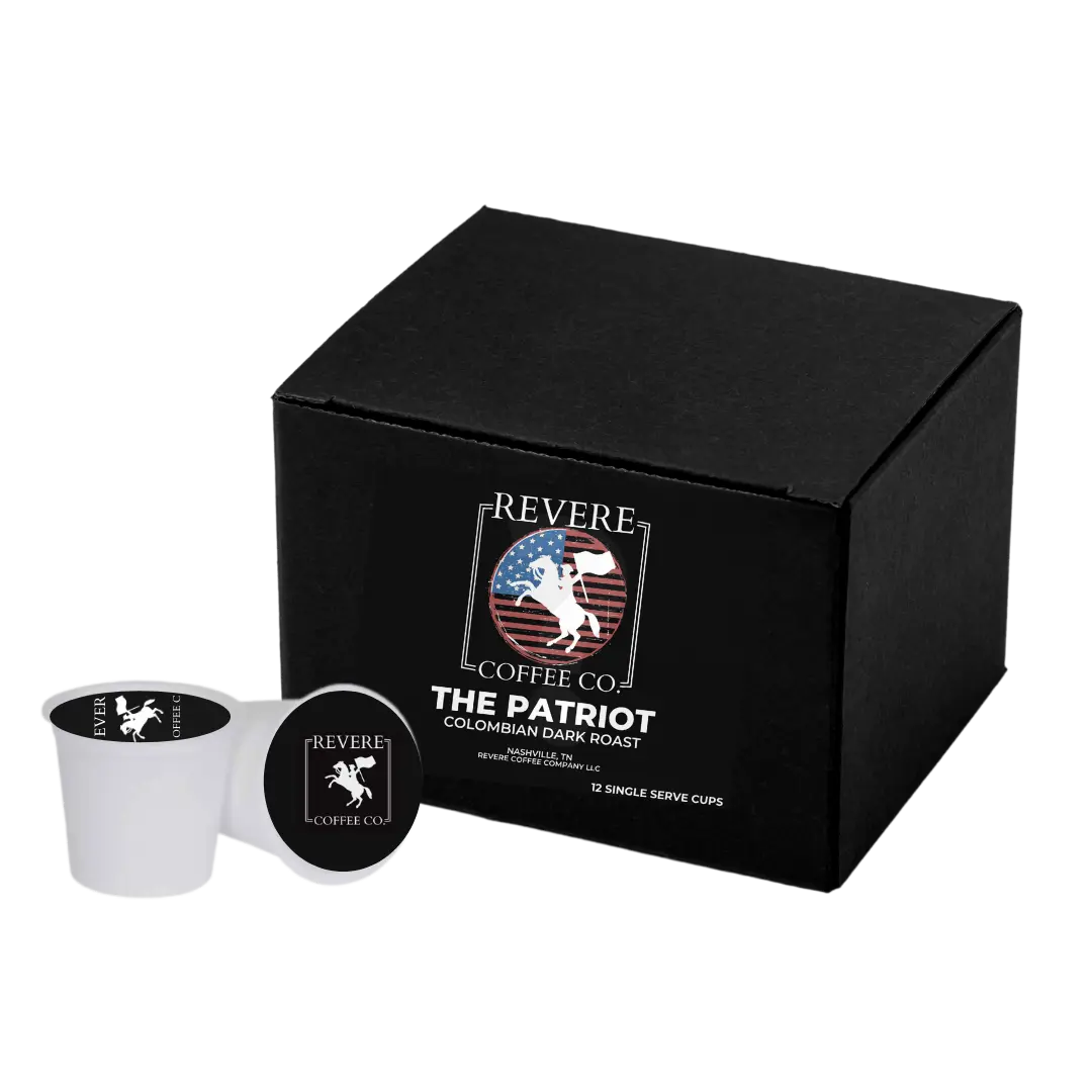 The Patriot (Dark Roast) Single Serve Pods Revere Coffee Company