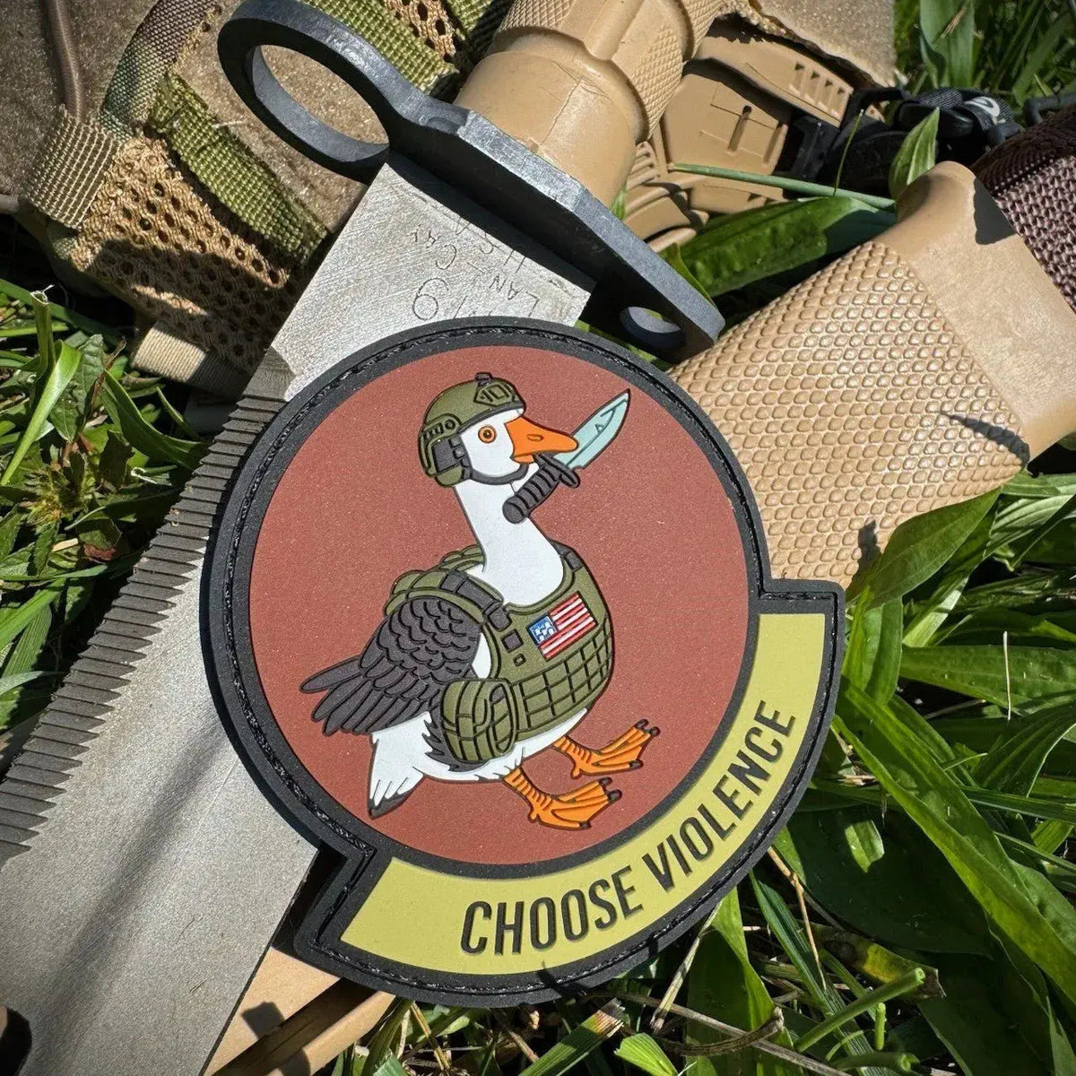 Tactical Goose - Choose Violence - OCP 3.5" PVC Patch Tactical Gear Junkie