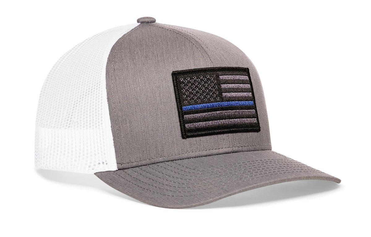 Thin Blue Line Trucker Hat | Tactical Police Snapback