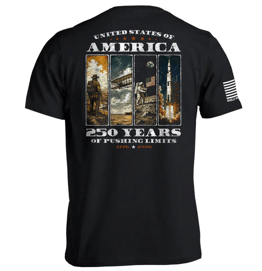 USA 250 Years of Pushing Limits Shield Republic