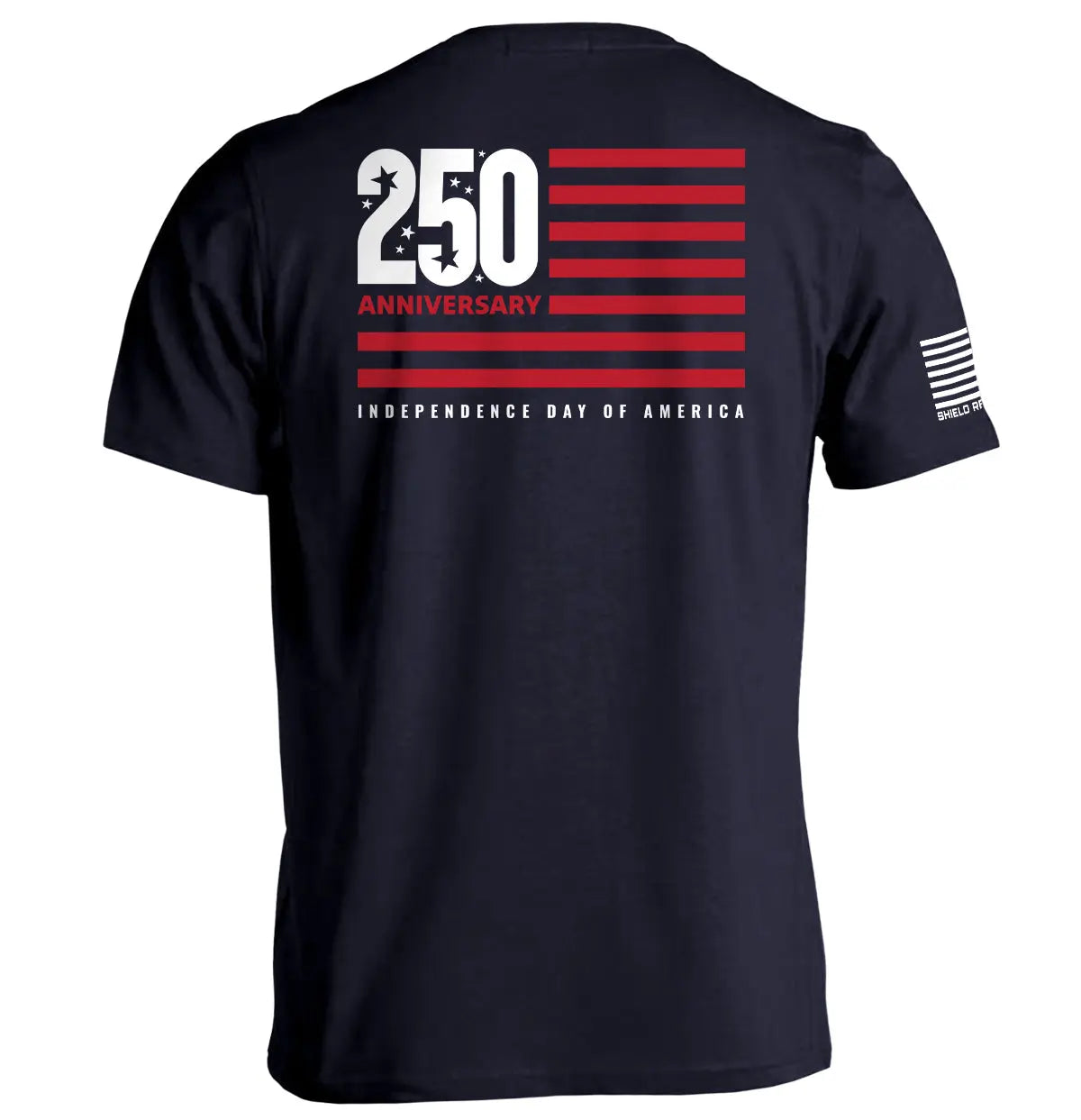America 250 Years Anniversary Flag Shield Republic