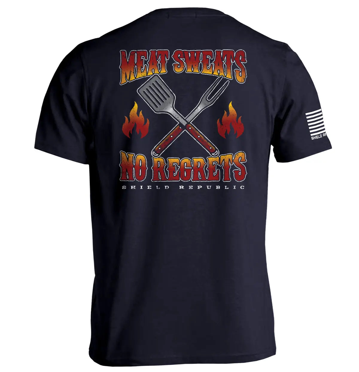 Meat Sweats No Regrets Shield Republic