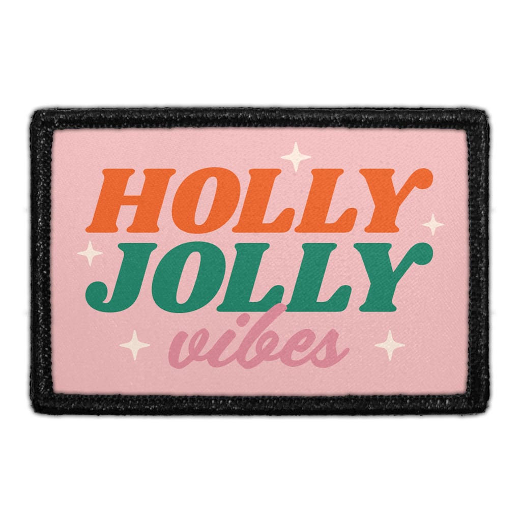 Holly Jolly Vibes Retro - Removable Patch