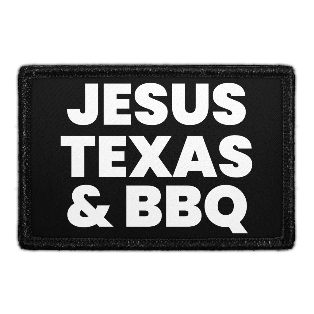 Jesus, Texas & BBQ - Removable Patch