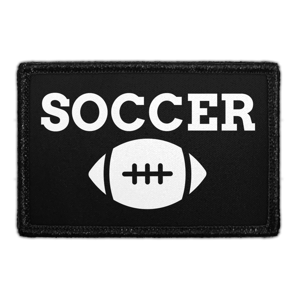 Soccer Text - Football - Removable Patch