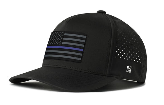 Thin Blue Line Performance 5-Panel Hat  |  Police Tactical Flexfit® Snapback